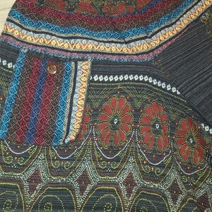 Cotton Hippie Bohemian inspired Colorful Patterned Harem Pants Festival wear S/M